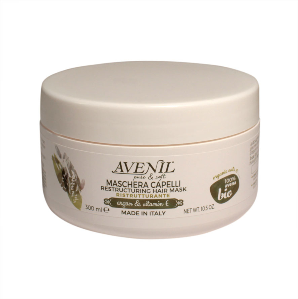 Avenil pure & soft Maschera Capelli Ristrutturante Argan e vitamin E 300 ml